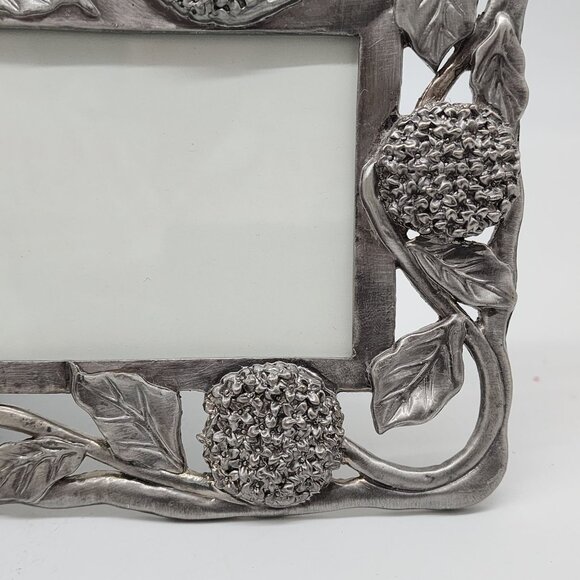 Antique Style Amora Metal Picture Frame With Floral Design 10"x3" By Perfect - Picture 7 of 14